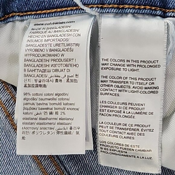 Calvin Klein Jeans Men's 33 x 30 Blue Slim Fit Stretch Medium Wash Denim EUC - Picture 14 of 16